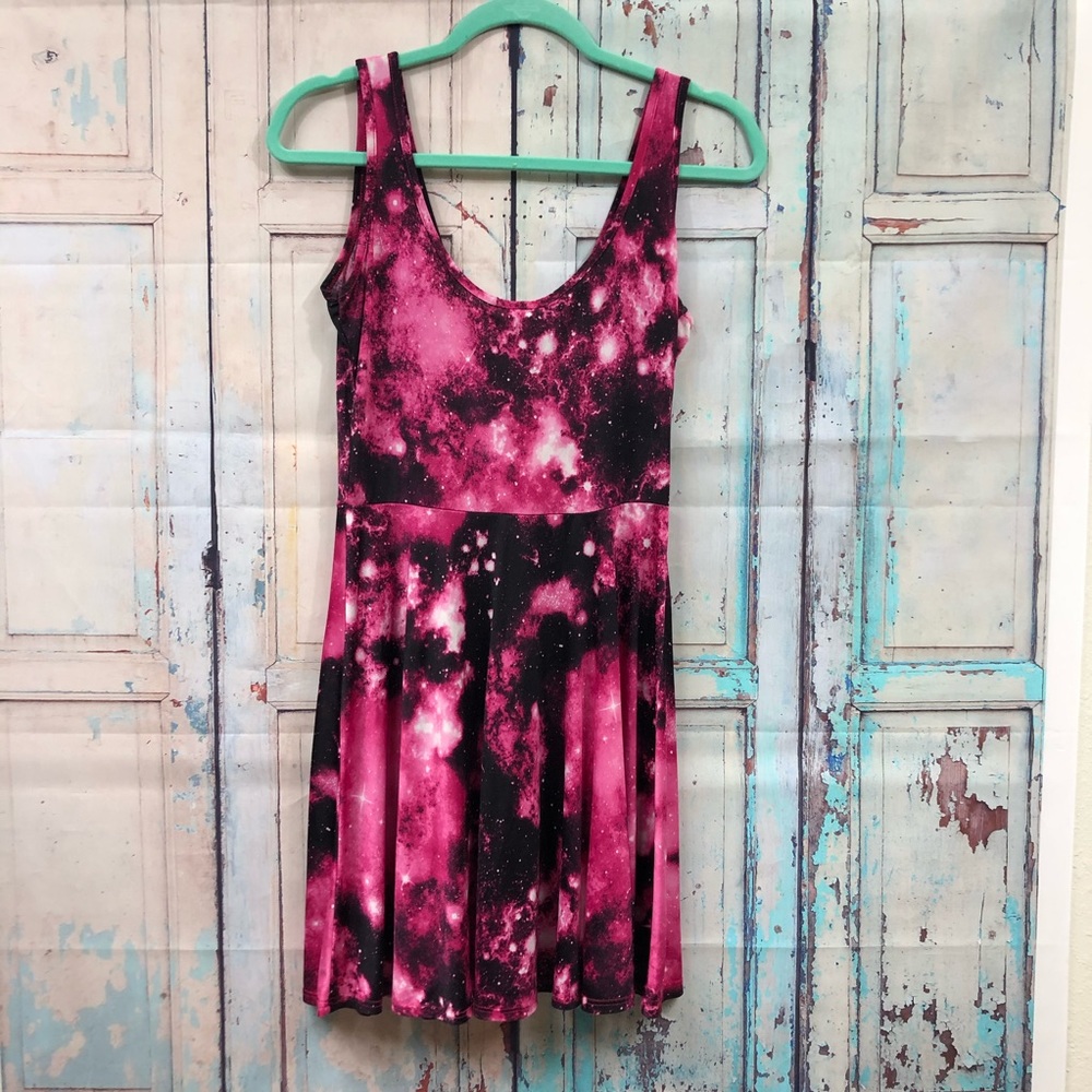 Soft Pink and Black Dress